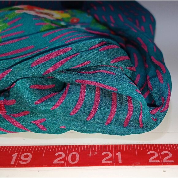 Blink London Boho Peasant Blouse Womens M Floral Statement Top Artsy Flowy - Picture 7 of 9